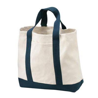 Ideal Twill Two Tone Shopping Tote Thumbnail